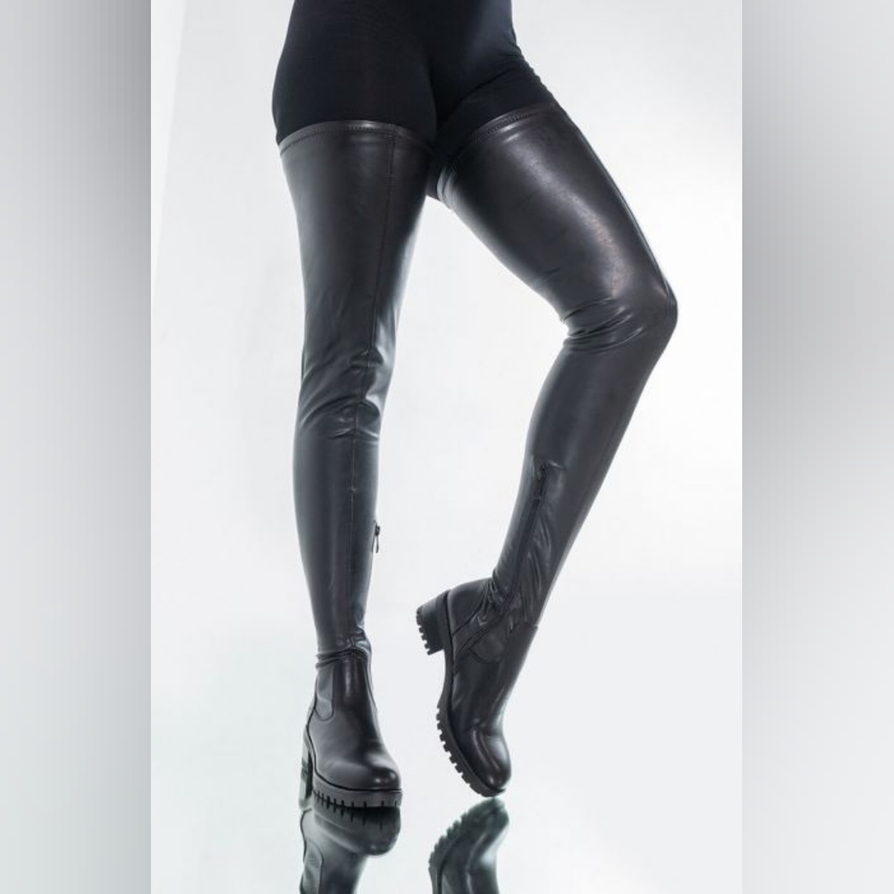 Thigh High Flat Boots